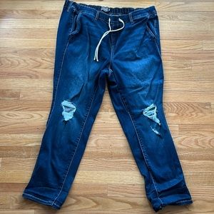 TORRID PULL ON JEANS WITH DRAWSTRING SIZE 3R